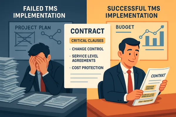 TMS Contracts That Don't Fail: 8 Critical Clauses to Prevent Budget Overruns and Implementation Disasters